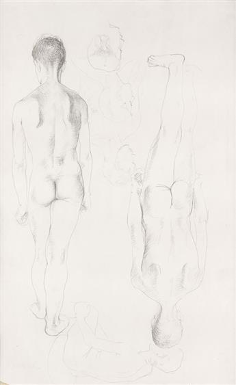 PAVEL TCHELITCHEW Two silverpoint drawings.